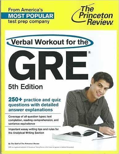 verbal workout for the gre 5th edition the princeton review 0804125015, 978-0804125017