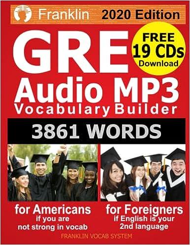 Franklin GRE Audio MP3 Vocabulary Builder 3861 Words 2020