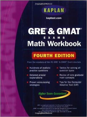 gre and gmat exams math workbook 4th edition kaplan 0743241290, 978-0743241298