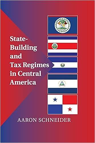 state building and tax regimes in central america 1st edition aaron schneider 1107454026, 978-1107454026