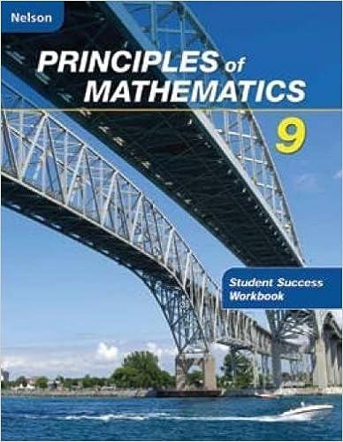 nelson principles of mathematics student success workbook 9 1st edition david zimmer 017634019x,