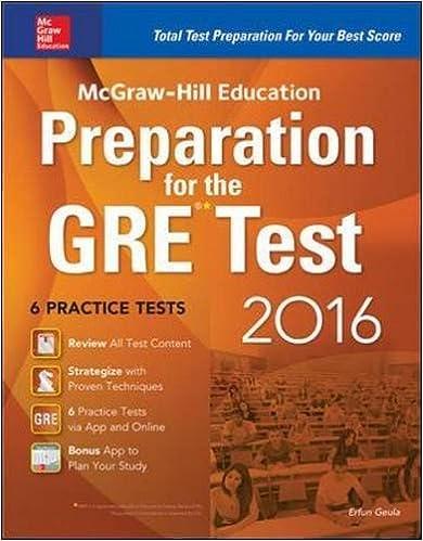 preparation for the gre test 2016 2016 edition erfun geula 0071843582, 978-0071843584