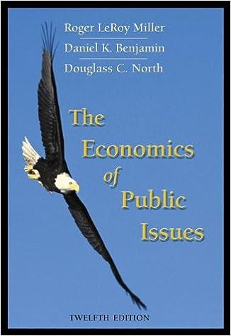 the economics of public issues 12th edition roger leroy miller, daniel k. benjamin, douglass cecil north