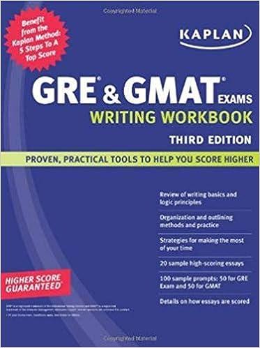 gre and gmat exams writing workbook 3rd edition kaplan 1419552171, 978-1419552175
