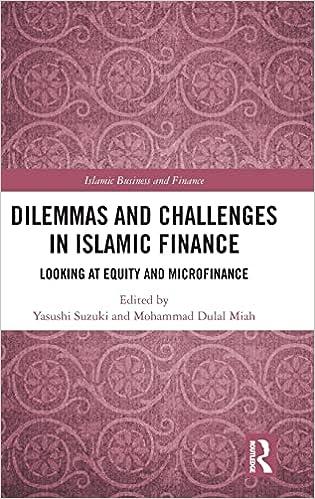 dilemmas and challenges in islamic finance looking at equity and microfinance 1st edition necmettin