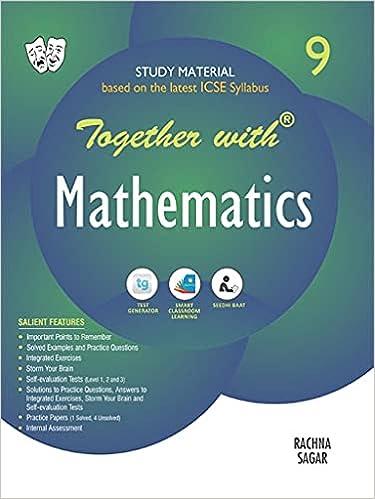 together with icse mathematics study material for class 9 1st edition rachna sagar 818137553x, 978-8181375537