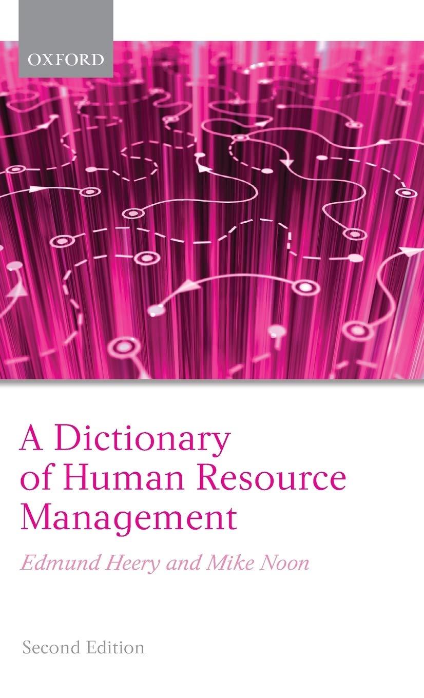 a dictionary of human resource management 2nd edition edmund heery, mike noon 0199298750, 978-0199298754