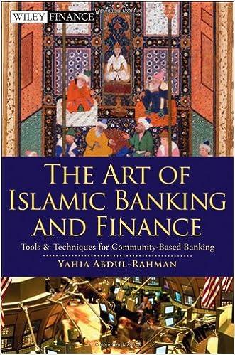 the art of islamic banking and finance tools and techniques for community based banking 1st edition yahia