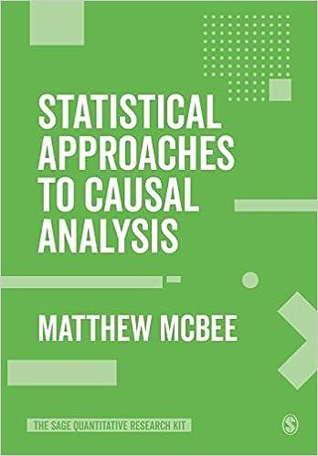 statistical approaches to causal analysis 1st edition matthew mcbee 1526424738, 978-1526424730