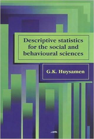 descriptive statistics for social and behavioural sciences 3rd edition g.k. huysamen 0627022235,
