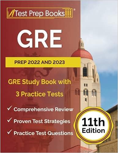 gre prep 2022 and 2023 gre study book with 3 practice 11th edition joshua rueda 1637755880, 978-1637755884