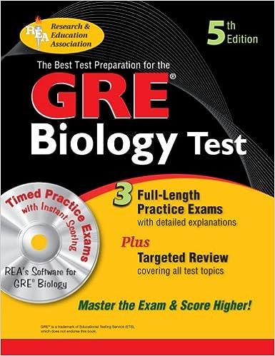 gre biology test 5th edition j. brice, larry zack florence, marilyn k. florence, kevin reilley, linda a