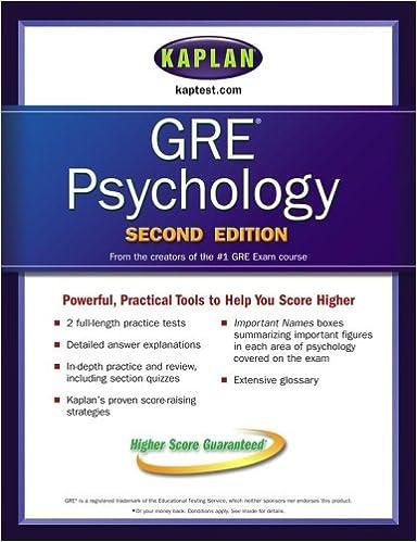 gre psychology 2nd edition kaplan 0743251717, 978-0743251716