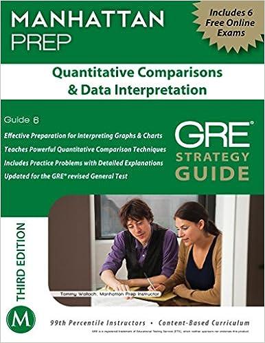 Quantitative Comparisons And Data Interpretation GRE Strategy Guide
