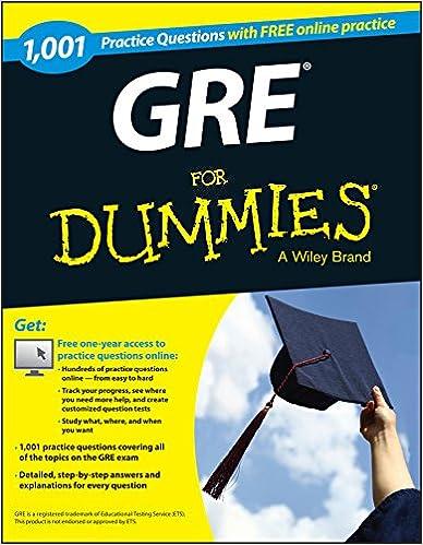 gre for dummies 1st edition the experts at dummies 1118825683, 978-1118825686