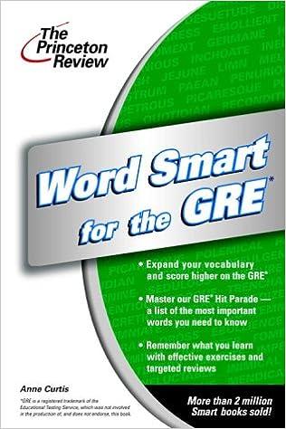 word smart for the gre 1st edition the princeton review 0375763368, 978-0375763366