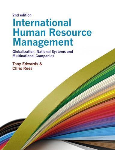 international human resource management globalization national systems and multinational companies 2nd