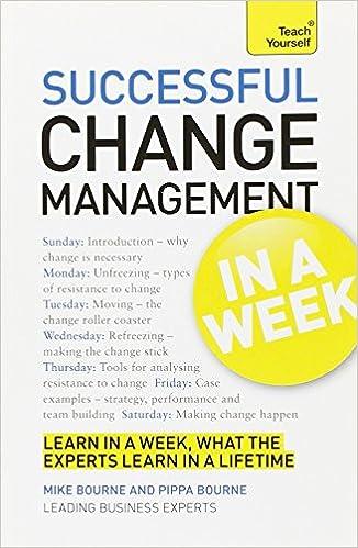 successful change management 1st edition mike bourne , pippa bourne 1444158805, 978-1444158809