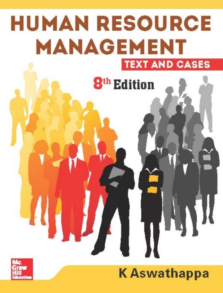 human resource management text and cases 8th edition k. aswathappa 9352605438, 9789352605439