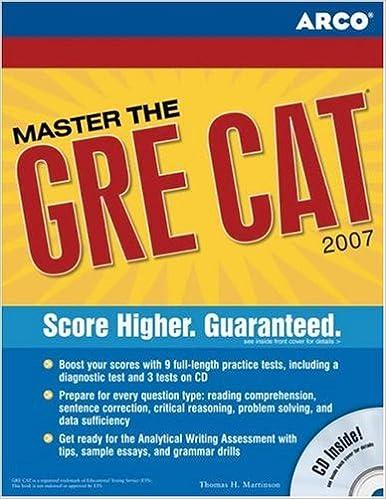 master the gre cat 2007 2007 edition arco 0768923131, 978-0768923131