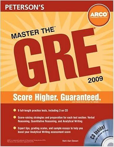 master the gre 2009 2009 edition mark a stewart, therese deangelis 076892605x, 978-0768926057