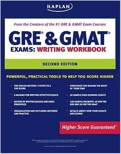 gre and gmat exams writing workbook 2nd edition kaplan 141954201x, 978-1419542015