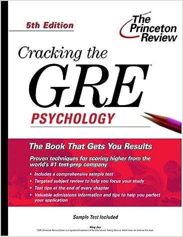 cracking the gre psychology 5th edition laurice pearson, the princeton review 0375753982, 978-0375753985
