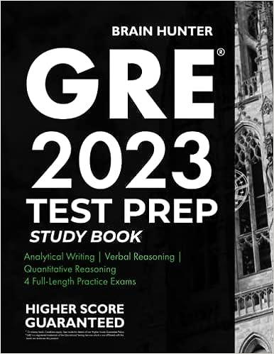 gre test prep study book 2023 2023 edition brain hunter prep 1951048970, 978-1951048976