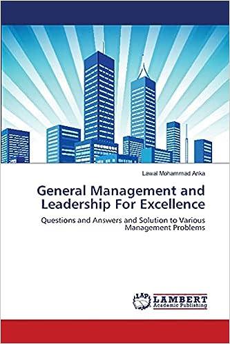 general management and leadership for excellence 1st edition lawal mohammad anka 3659346012, 978-3659346019