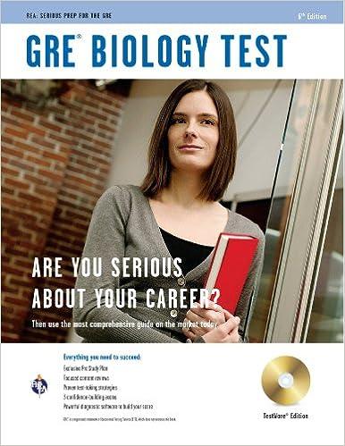 gre biology test 6th edition editors of rea 0738608351, 978-0738608358