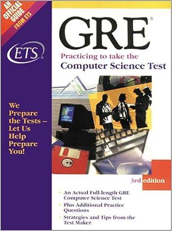 gre practicing to take the computer science test 3rd edition educational testing service 0886851912,