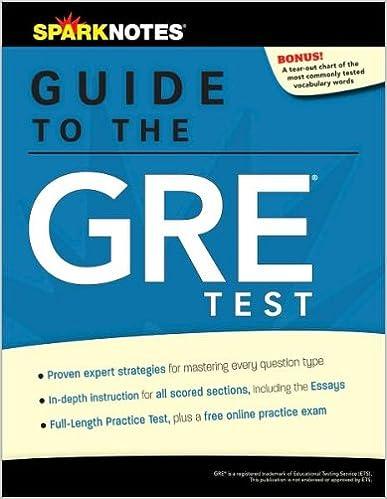 sparknotes guide to the gre test 1st edition sparknotes 1411499670, 978-1411499676