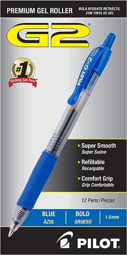 Pilot G2 Premium Gel Roller Bold Point Pens
