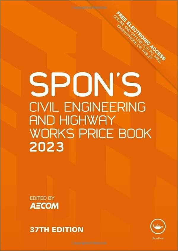 spons civil engineering and highway works price book 2023 37th edition aecom 1032331755, 978-1032331751