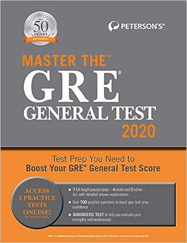 master the gre general test 2020 2020 edition peterson's 0768943701, 978-0768943702