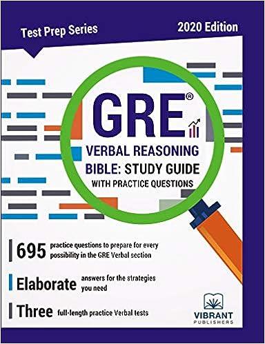 gre verbal reasoning bible study guide with practice questions 1st edition vibrant publishers 1949395146,