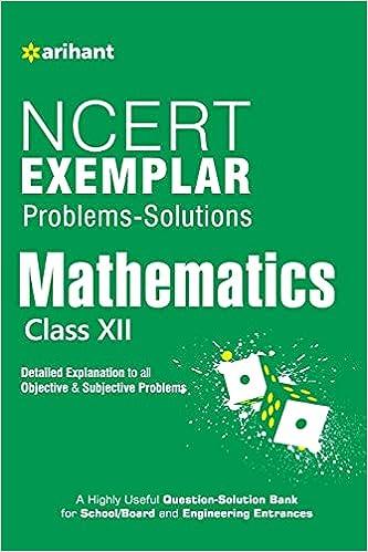 ncert exemplar problems solutions mathematics class 12th 1st edition ankesh kumar singh 9351764710,