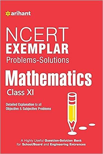 ncert exemplar problems solutions mathematics class 11th 1st edition abhishek chauhan 9351764699,