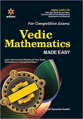 for competitive exams vedic mathematics made easy 1st edition pt ramnandan shastri 9788183486248,