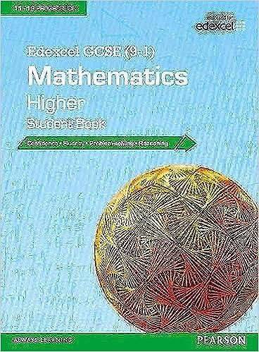 edexcel gcse 9-1 mathematics higher student book 1st edition pearson 978-1447980209