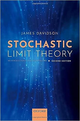 stochastic limit theory an introduction for econometricians 2nd edition james davidson 0192844504,