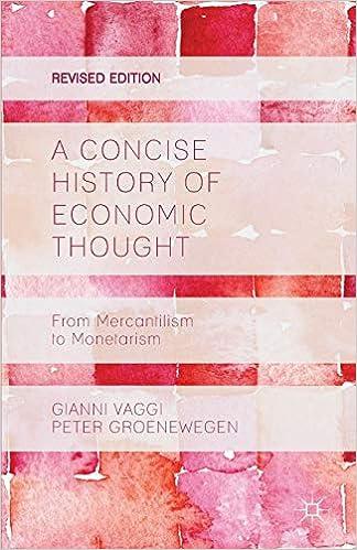 a concise history of economic thought from mercantilism to monetarism 1st edition g. vaggi, p. groenewegen