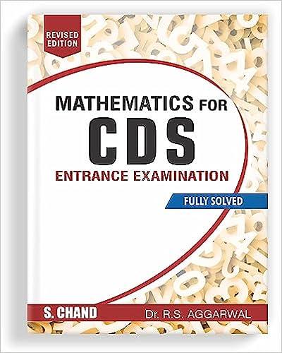 mathematics for cds entrance examination 1st edition r s aggarwal 9352832094, 978-9352832095