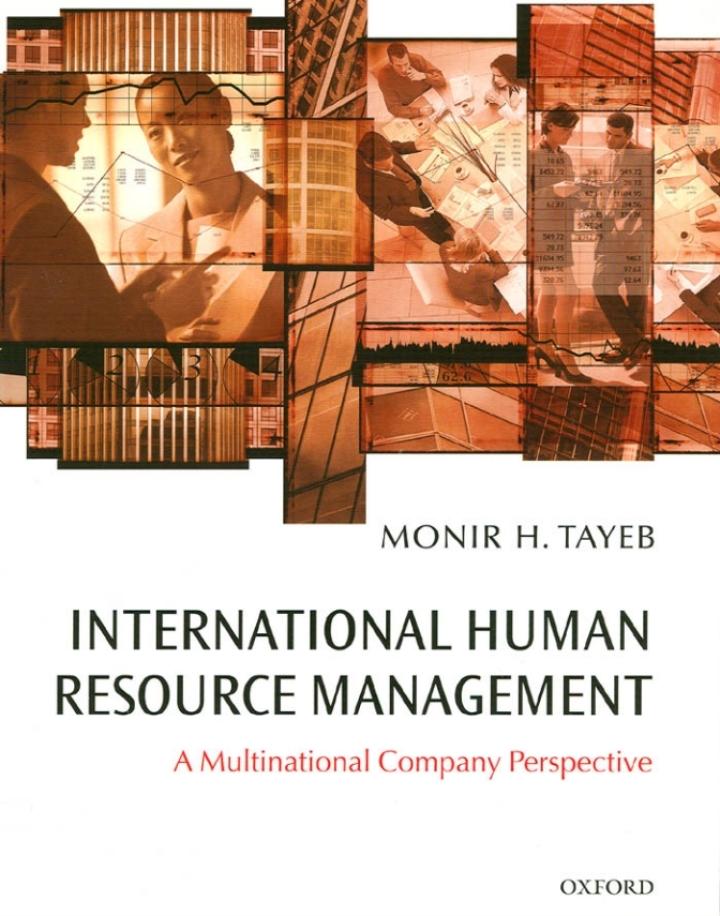 international human resource management a multinational company perspective 1st edition monir tayeb