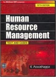 human resource management 5th edition k aswathappa, sadhna dash 0070660204, 978-0070660205
