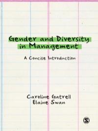 gender and diversity in management 1st edition caroline gatrell; elaine swan 1412928249, 978-1473903814