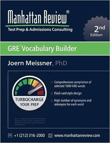 gre vocabulary builder 2nd edition joern meissner, manhattan review 1629260428, 978-1629260426