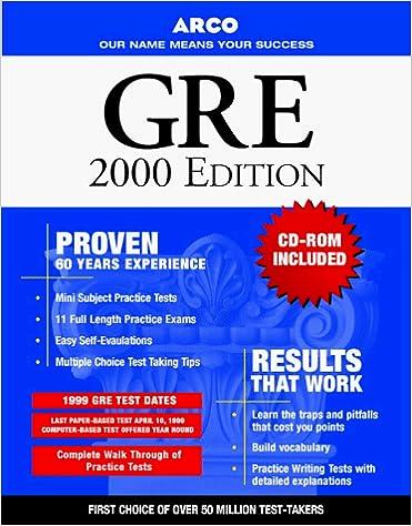gre 2000 included cd rom 2000 edition thomas h. martinson 0028632257, 978-0028632254