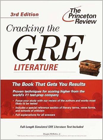 cracking the gre literature 3rd edition doug mcmullen jr. 0375756175, 978-0375756177