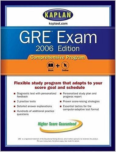 gre comprehensive program 2006 2006 edition kaplan 0743265432, 978-0743265430